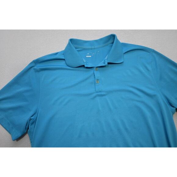 Nike Golf Polo Dri Fit Tour Performance Blue Athletic Golf Shirt Mens Sz XL - Picture 5 of 8